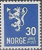 Norway 1940-1941 Lion emblem -no wmrk-Stamps-Norway-Mint-StampPhenom