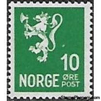 Norway 1940-1941 Lion emblem -no wmrk-Stamps-Norway-Mint-StampPhenom