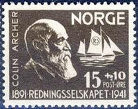 Norway 1941 Life-Saving Society-Stamps-Norway-Mint-StampPhenom