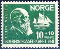 Norway 1941 Life-Saving Society-Stamps-Norway-Used-StampPhenom