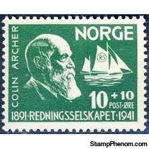 Norway 1941 Life-Saving Society-Stamps-Norway-Mint-StampPhenom