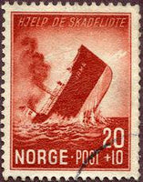 Norway 1944 Shipwrecks-Stamps-Norway-Mint-StampPhenom