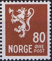 Norway 1946 Lion with axe-Stamps-Norway-Mint-StampPhenom