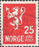 Norway 1946 Lion with axe-Stamps-Norway-Mint-StampPhenom