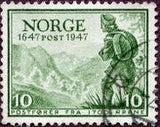 Norway 1947 300th Anniversary of the Post Office-Stamps-Norway-Mint-StampPhenom