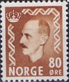 Norway 1950 - 1951 Definitives - King Haakon VII-Stamps-Norway-Mint-StampPhenom