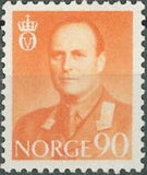 Norway 1958 Definitives - King Olav V-Stamps-Norway-Mint-StampPhenom