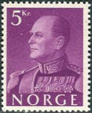 Norway 1958 Definitives - King Olav V-Stamps-Norway-Mint-StampPhenom