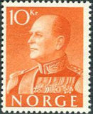 Norway 1958 Definitives - King Olav V-Stamps-Norway-Mint-StampPhenom