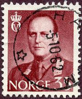 Norway 1958 Definitives - King Olav V-Stamps-Norway-Mint-StampPhenom