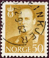 Norway 1958 Definitives - King Olav V-Stamps-Norway-Mint-StampPhenom