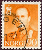 Norway 1958 Definitives - King Olav V-Stamps-Norway-Mint-StampPhenom