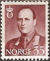 Norway 1958 Definitives - King Olav V-Stamps-Norway-Mint-StampPhenom