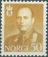 Norway 1958 Definitives - King Olav V-Stamps-Norway-Mint-StampPhenom