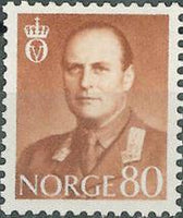 Norway 1958 Definitives - King Olav V-Stamps-Norway-Mint-StampPhenom