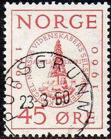 Norway 1960 Norwegian Society of Scientists Bicentenary-Stamps-Norway-Mint-StampPhenom