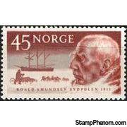 Norway 1961 50th Anniversary of Amundsen%27s Arrival st South Pole-Stamps-Norway-Mint-StampPhenom