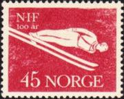 Norway 1961 Norwegian Sports Centenary-Stamps-Norway-Mint-StampPhenom