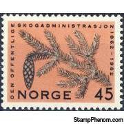 Norway 1962 State Forestry Administration Centenary-Stamps-Norway-Mint-StampPhenom