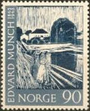 Norway 1963 Birth Centenary of Edvard Munch-Stamps-Norway-Mint-StampPhenom