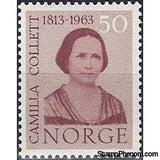 Norway 1963 Camilla Collett Birth Anniversary-Stamps-Norway-Mint-StampPhenom