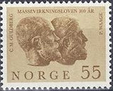 Norway 1964 Law of Mass Action Centenary-Stamps-Norway-Mint-StampPhenom