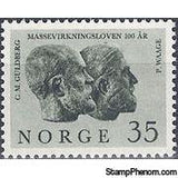 Norway 1964 Law of Mass Action Centenary-Stamps-Norway-Mint-StampPhenom