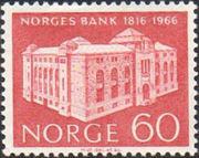Norway 1966 Bank of Norway 150th Anniversary-Stamps-Norway-Mint-StampPhenom