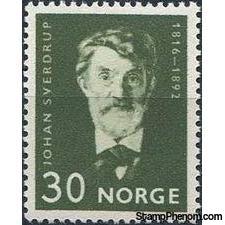 Norway 1966 Johan Sverdrup Birth Anniversary-Stamps-Norway-Mint-StampPhenom