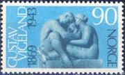 Norway 1969 Gustav Vigeland Birth Centenary-Stamps-Norway-Mint-StampPhenom