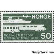 Norway 1969 Rutebok for Norge Centenary and Road Safety-Stamps-Norway-Mint-StampPhenom