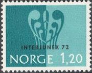 Norway 1972 INTERJUNEX 72 Stamp Exhibition-Stamps-Norway-Mint-StampPhenom