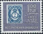 Norway 1972 Norwegian Posthorn Stamps Centenary-Stamps-Norway-Mint-StampPhenom