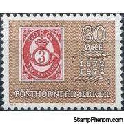 Norway 1972 Norwegian Posthorn Stamps Centenary-Stamps-Norway-Mint-StampPhenom