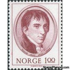 Norway 1973 Jacob Aall Birth Centenary-Stamps-Norway-Mint-StampPhenom