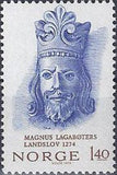 Norway 1974 King Magnus Lagaboter National Legislation Anniversary-Stamps-Norway-Mint-StampPhenom