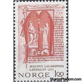 Norway 1974 King Magnus Lagaboter National Legislation Anniversary-Stamps-Norway-Mint-StampPhenom
