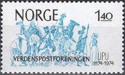 Norway 1974 UPU Centenary-Stamps-Norway-Mint-StampPhenom