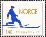 Norway 1975 Skiing-Stamps-Norway-Mint-StampPhenom