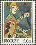 Norway 1976 Baldishol Stave Church Tapestry-Stamps-Norway-Mint-StampPhenom