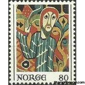 Norway 1976 Baldishol Stave Church Tapestry-Stamps-Norway-Mint-StampPhenom