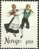 Norway 1976 Folk Dances-Stamps-Norway-Mint-StampPhenom