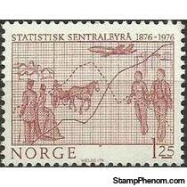 Norway 1976 Norwegian Central Bereau of Statistics Centenary-Stamps-Norway-Mint-StampPhenom