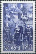 Norway 1978 75th Birthday of King Olav V-Stamps-Norway-Mint-StampPhenom