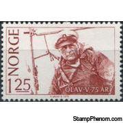 Norway 1978 75th Birthday of King Olav V-Stamps-Norway-Mint-StampPhenom