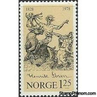 Norway 1978 Henrik Ibsen 150th Birth Anniversary-Stamps-Norway-Mint-StampPhenom