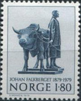 Norway 1979 Johan Falkberger Birth Centenary-Stamps-Norway-Mint-StampPhenom