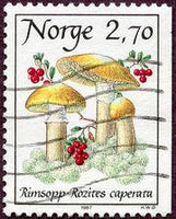 Norway 1987 Mushrooms (1st series)-Stamps-Norway-Mint-StampPhenom