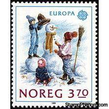 Norway 1989 Europa - Children%27s Games-Stamps-Norway-Mint-StampPhenom