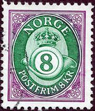 Norway 1991 Posthorns bicolours-Stamps-Norway-Mint-StampPhenom